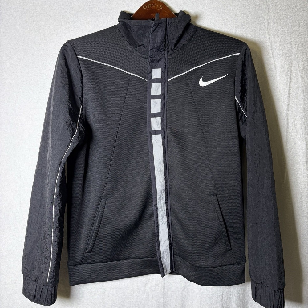 Nike Reflective Windbreaker Jacket Black‎ Full Zip Youth XLarge Adult Small